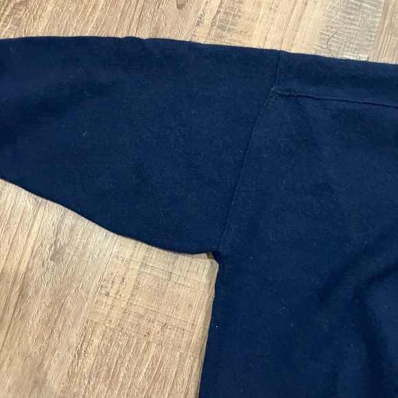 Madewell Women’s Merino Wool Pullover Sweater in Navy - Picture 4 of 9